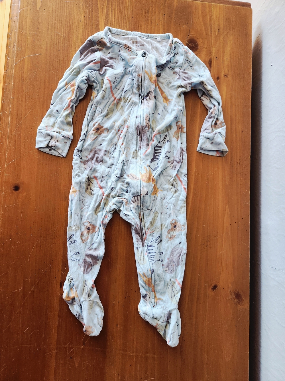 Huggies 6 Month Bamboo Animal Print Footie